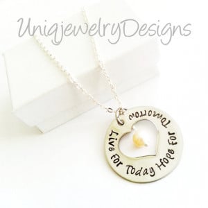 ... Jewelry, Inspirational Quote Necklace, Personalized Jewelry