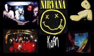 Korn, Nirvana, Mudvayne, Slipknot,marilyn manson
