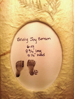 Stillborn daughter born 10/30/13