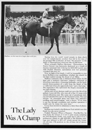 Ruffian.jpg Ruffian's death picture by MUDMONT