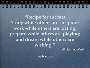 recipe for success
