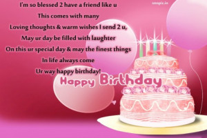 ... With Many Loving Thoughts & Warm Wishes I Send 2 You - Birthday Quote