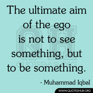 The ultimate aim of the ego is not to see something, but to be ...