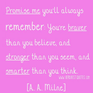 Brave Strong Smart A. A. Milne Quotes