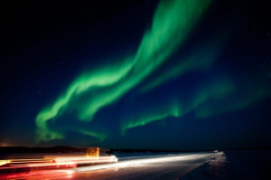 Nordlicht über Kanada: Polarlichter sind meistens 60 Grad nördlicher ...