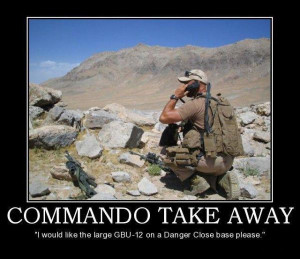 military humor funny joke commando take away