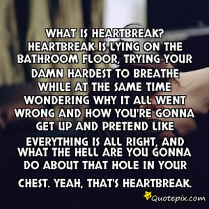 ... while at the same time wondering why it all went wrong and how you
