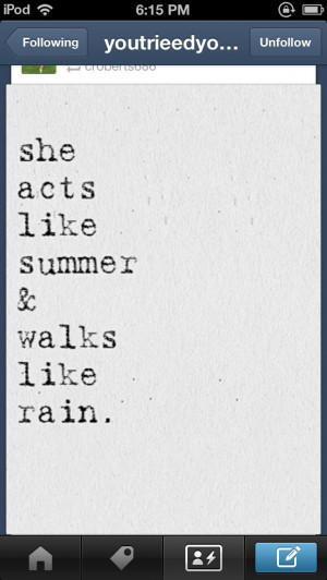 Summer rain