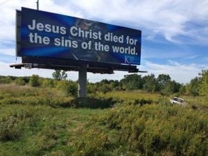 Truck driver calls billboard ministry a sign from above