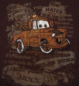 Disney-Store-Pixar-Cars-TOW-MATER-Quotes-SMALL-T-Shirt-Holy-Shoot-Ah ...