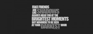 Facebook Fake Friends Quotes