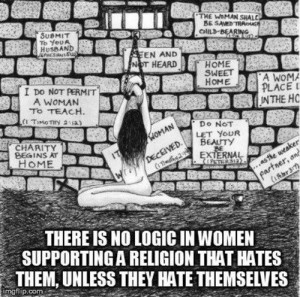 Yes, because just as Muslim women are too ignorant and brainwashed to ...