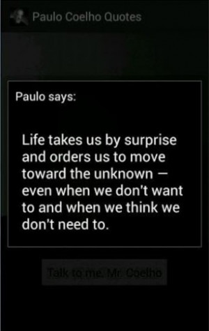 Aumentar - Captura de pantalla de Citas de Paulo Coelho para Android