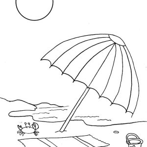 Happy Family on Beach Sailing Coloring Page: A Happy Family on ...