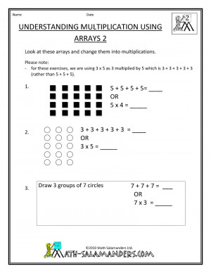 second grade multiplication worksheets understanding multiplication