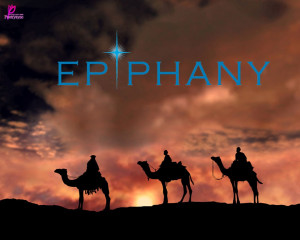 Epiphany Card and Wallpaper Holiday of Epiphany