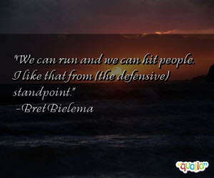 ... and we can hit people . I like that from (the defensive ) standpoint