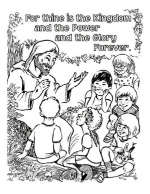 children can hand color the lord s prayer in the language of their