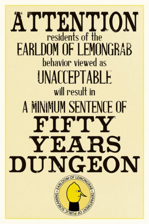 Adventure Time Earl of Lemongrab Dungeon Poster by dvanderbleek, $13 ...
