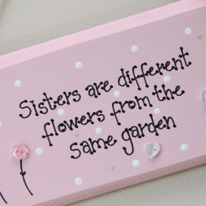 Sisters Different Flowers