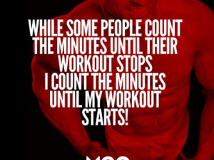 Some people count the minutes until their workout stops…