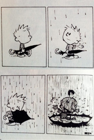 funny-picture-Calvin-rain-umbrella-playing-comic