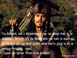... jack sparrow #dishonest #jack sparrow #movies #quote #quotes #disney
