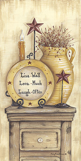 product information words to live by by artist mary ann june framed