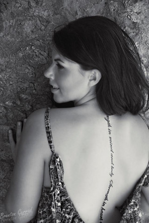 Spine tattoo by kdbikergirl