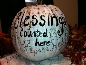 ... that halloween is over turn your pumpkin into a thankgiving pumpkin