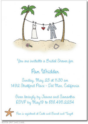 ... you may find some funny wording examples for the shower invitations