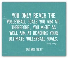 Volleyball Quotes on Posters for Motivation