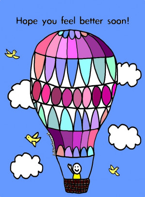 What better way to lift someone's spirits with this hot air balloon ...