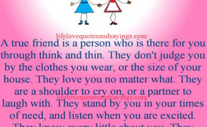 True Friend Quotes And Sayings