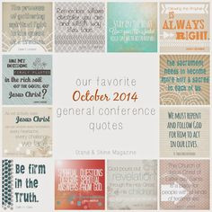 Stand & Shine Magazine: October 2014 General Conference Quotes More