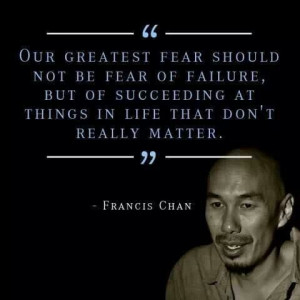 Francis Chan - the more I read about this guy, the more I want to read ...