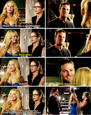 ... smoak, oliver queen, stephen amell, emily bett rickards, funny, quote