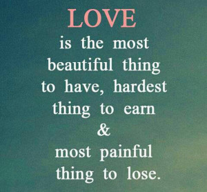 Love is The Most Beautiful Thing