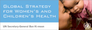 Glogal Strategy for Women and Children Health banner