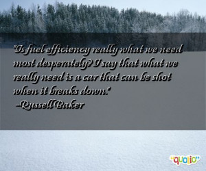 Is fuel efficiency really what we need