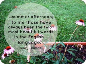 summer afternoon quote