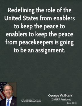 Redefining the role of the United States from enablers to keep the ...