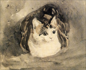 The Cat, 1905-1908-Gwen John (by BoFransson)