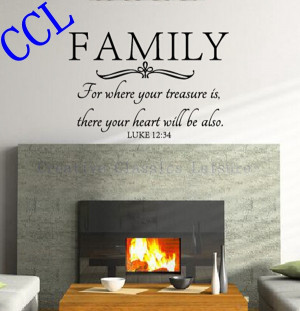 Free shipping Family wall quote Bible Wall Decal Stickers - Where Your ...