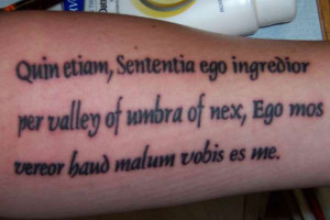 Latin Bible Phrase Awe Inspiring Tattoo Sayings