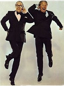 Morecambe & Wise in their classic 