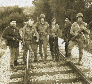 Cast Photo, on set of Saints and Soldiers: Airborne Creed.