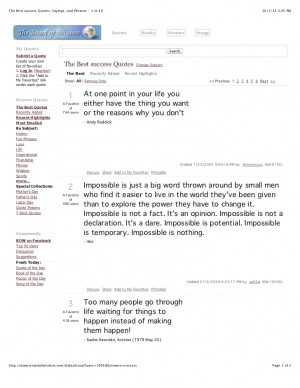 The best success quotes, sayings, and phrases 1 to 10