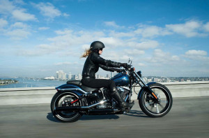 The 2013 Harley-Davidson Breakout motorcycle is an urban prowler, a ...
