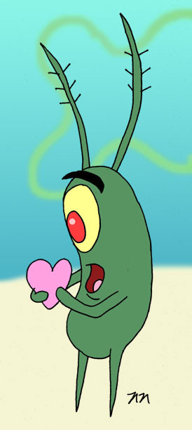 Plankton Spongebob Sad